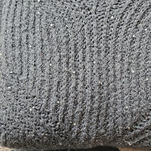Jane West Light Green Sparkly Knit Sweater Large - Picture 3 of 6